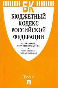  - Бюджетный кодекс РФ по состоянию на 10.02. 19
