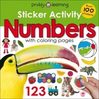 Priddy Roger - Sticker Activity. Numbers with colouring pages