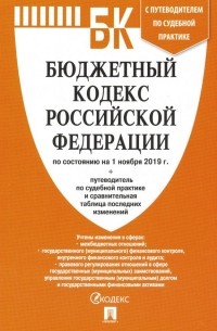  - Бюджетный кодекс Российской Федерации по состоянию на 01.11. 19 г.
