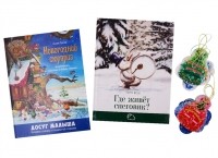  - Подарочный набор Новогодний сюрприз Комплект из 2 книг 12 елочных игрушек с веселыми стихами