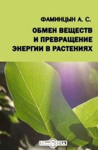 Александр Фаминцын - Обмен веществ и превращение энергии в растениях