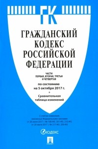 Гражданский кодекс РФ на 05.10. 17 