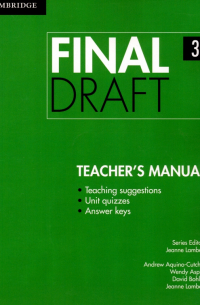  - Final Draft. Level 3. Teacher's Manual