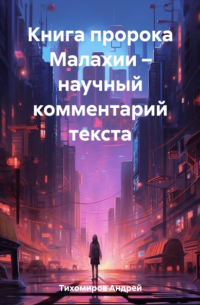 Андрей Тихомиров - Книга пророка Малахии – научный комментарий текста