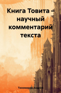 Андрей Тихомиров - Книга Товита – научный комментарий текста