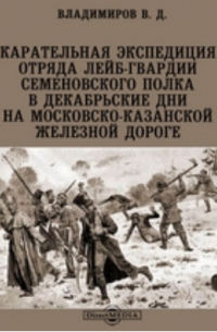 Карательная экспедиция отряда лейб-гвардии Семеновского полка в декабрьские дни на Московско-Казанской железной дороге