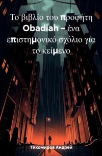 Андрей Тихомиров - Το βιβλίο του προφήτη Obadiah – ένα επιστημονικό σχόλιο για το κείμενο