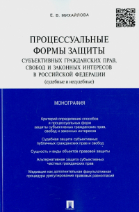 Екатерина Михайлова - Процессуальные формы защиты субъективных гражданских прав, свобод и законных интересов в РФ