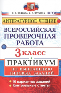  - Всероссийская проверочная работа. Литературное чтение. 3 класс. Практикум по выполнению типовых заданий