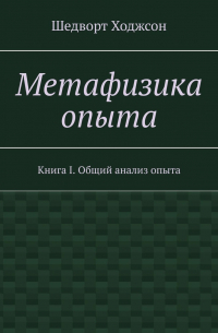 Метафизика опыта. Книга I. Общий анализ опыта