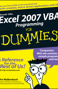 Excel 2007 VBA Programming For Dummies