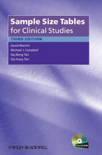  - Sample Size Tables for Clinical Studies