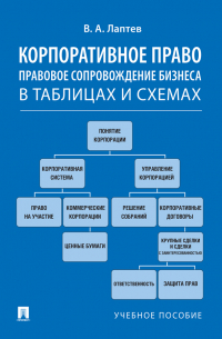 Лаптев Василий Андреевич - Корпоративное право. Правовое сопровождение бизнеса в таблицах и схемах